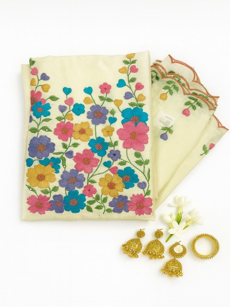 Crushed Organza Churidhar Material