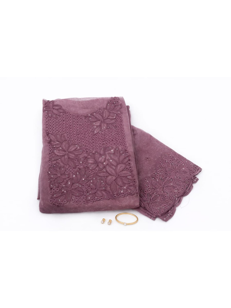 Crushed Organza Churidhar Material