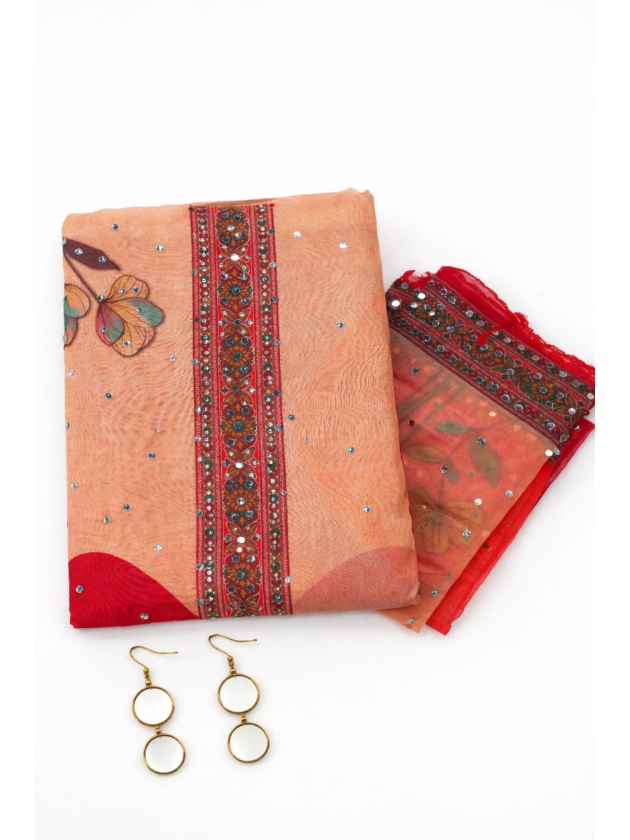 Organza Churidhar Material