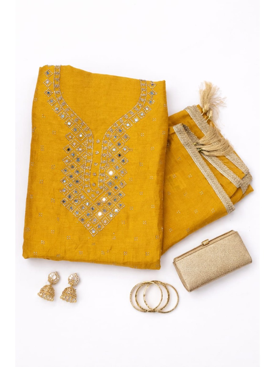 Vichithra Silk Churidhar Material