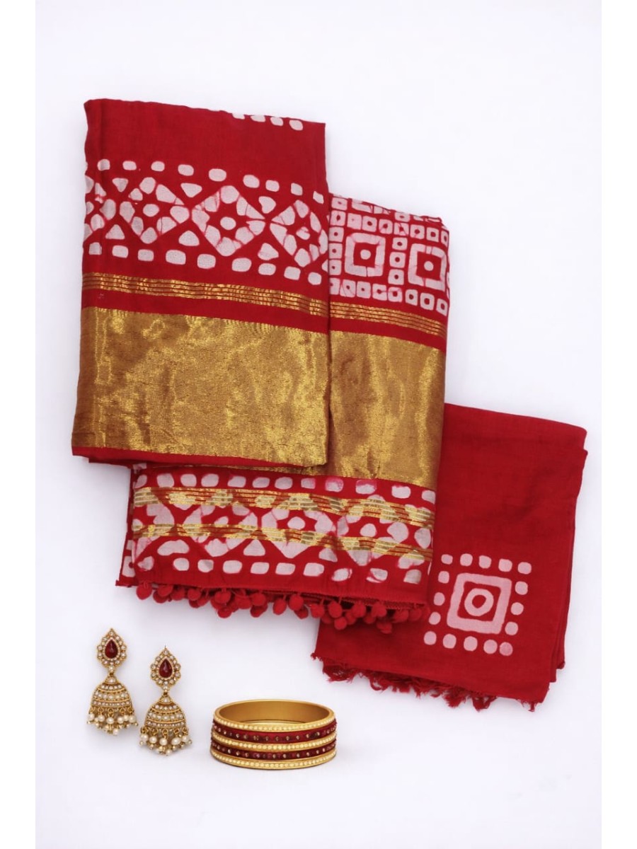 Cotton Vathik Print Churidhar Material