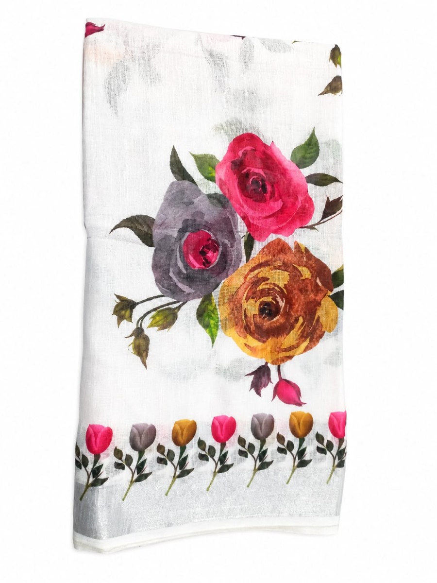 Linen Cotton Saree